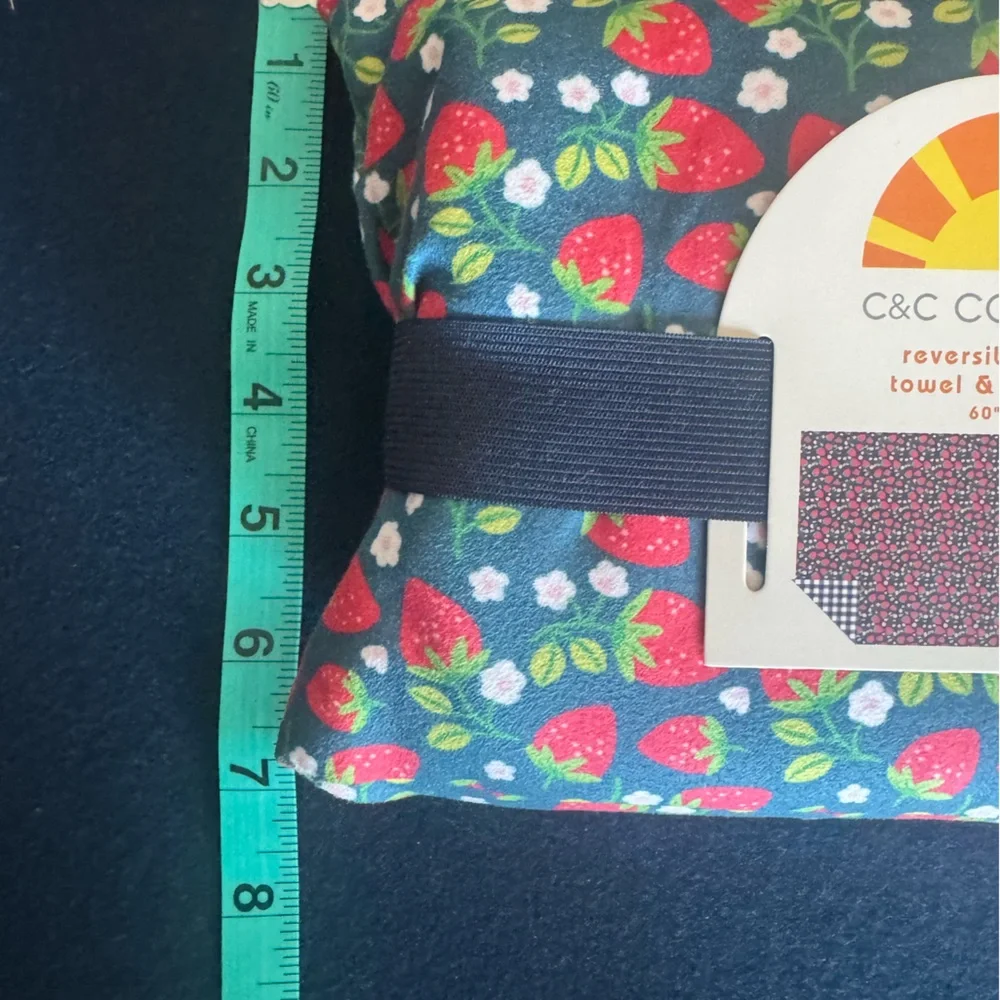 C&C California Floral and Strawberry reversible beach towel &travel bag(see pic)